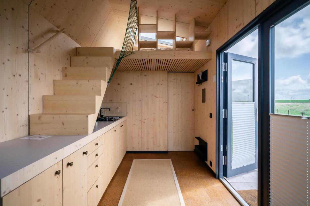 Tiny House Pioneer 18 Zur Meerseite - Green Tiny Village Harlesiel 카롤리넨시엘 외부 사진