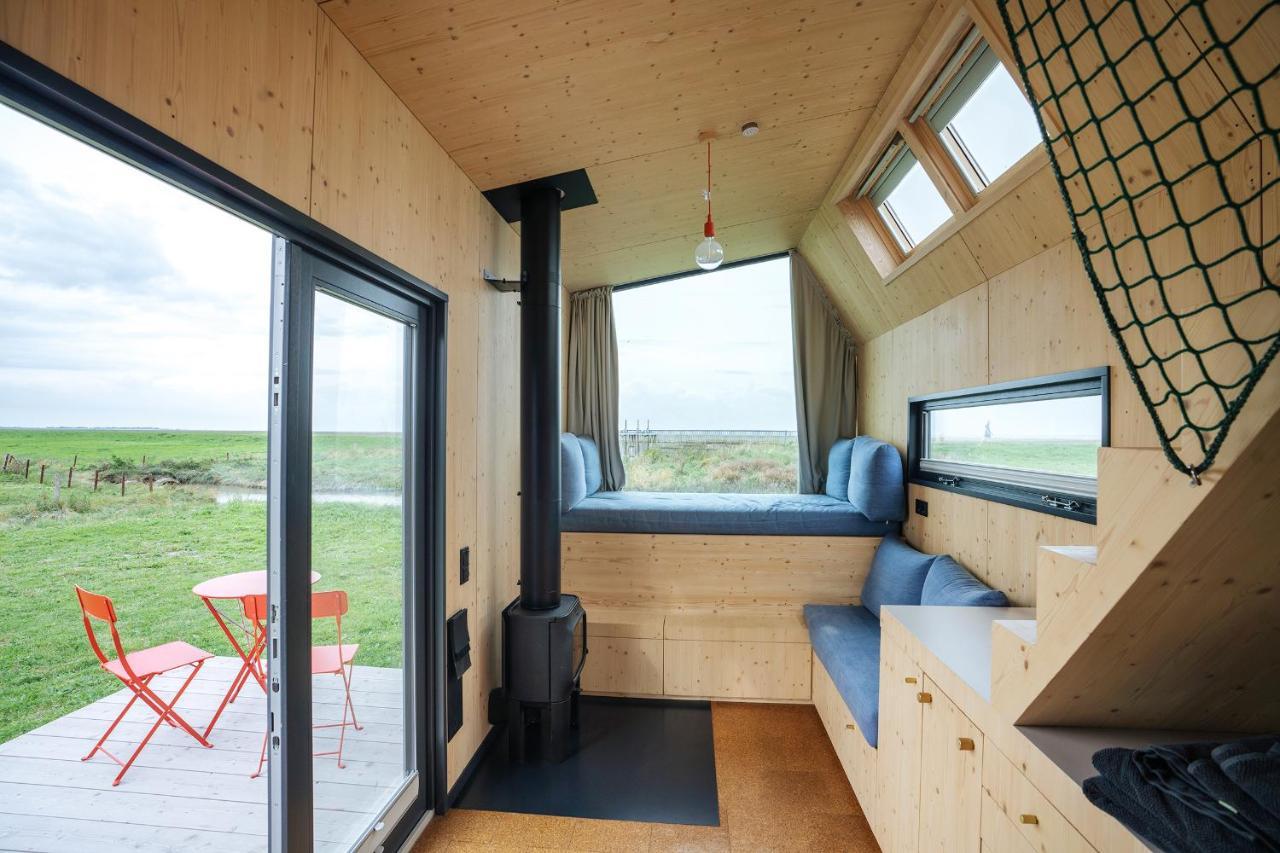 Tiny House Pioneer 18 Zur Meerseite - Green Tiny Village Harlesiel 카롤리넨시엘 외부 사진